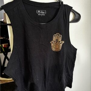 Miken Black Sleeveless Top